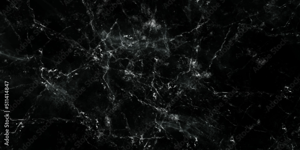 Elegant black marble texture background. Black cracked marble texture frame wallpaper.	