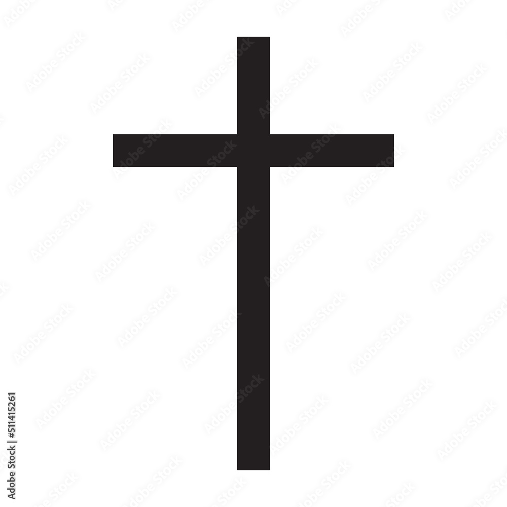 black cross on white back ground