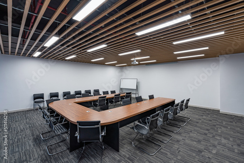 Modern simple office space, meeting room