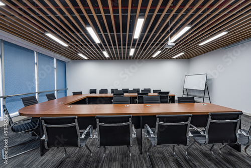 Modern simple office space, meeting room