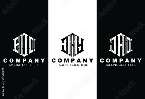 Creative letter monogram logo design with stationery template © capungangkasa