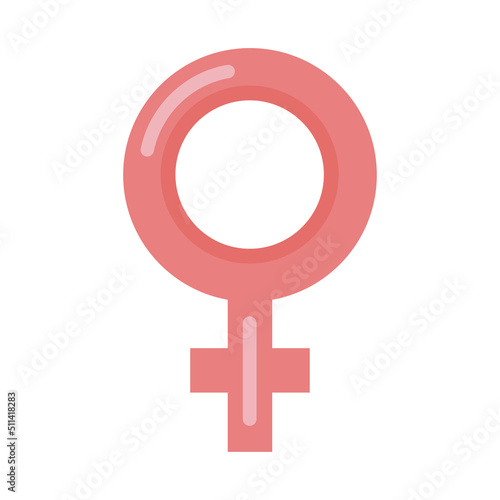 female gender pink symbol