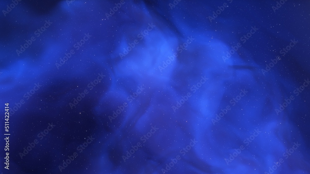 Obraz premium Deep space nebula with stars. Bright and vibrant Multicolor Starfield Infinite space outer space background with nebulas and stars. Star clusters, nebula outer space background 3d render 