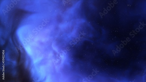 Deep space nebula with stars. Bright and vibrant Multicolor Starfield Infinite space outer space background with nebulas and stars. Star clusters  nebula outer space background 3d render 