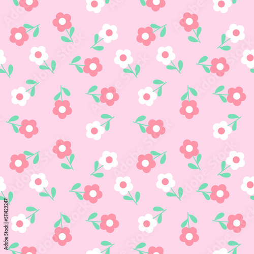 seamless pattern with flowers