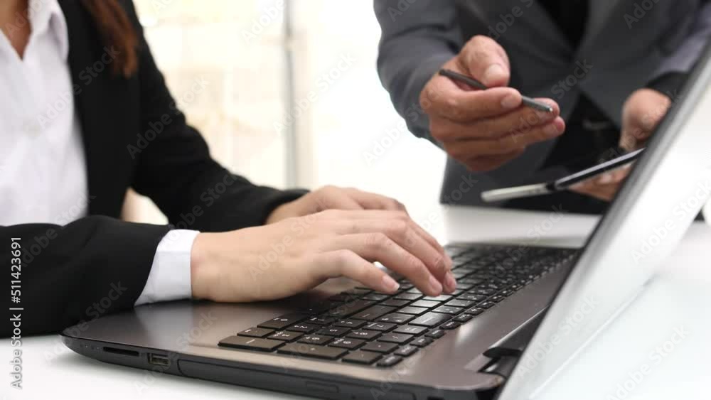 Business strategy investment concept Two businessman confident and discussing at office Business strategy investment concept Two businessman confident and discussing at office