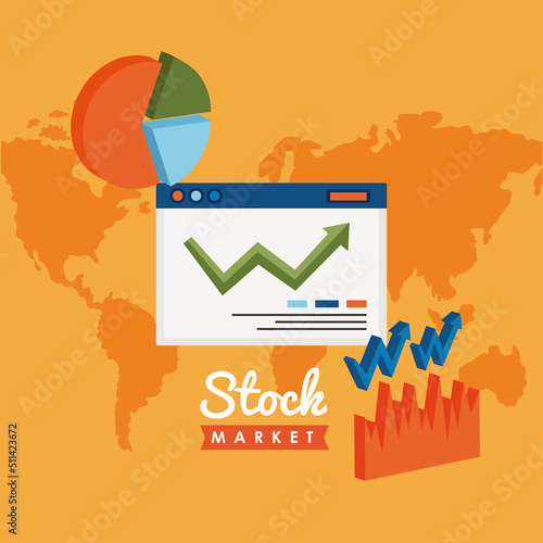 stock market lettering