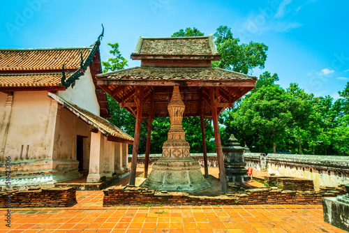 Thai temple, Wat Sing, Sam Khok District, Pathum Thani Province, Thailand photo