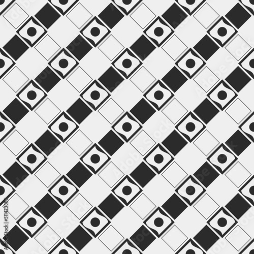 Black checkers are abstract. Diagonal abstract pattern for print and wallpaper, or pillows and notebooks.
