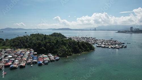 The Scenery of The Villages Within Gaya Island, Kota Kinabalu, Sabah Malaysia photo