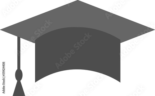 graduation hat isolated on white background. vector illustration on white background..eps