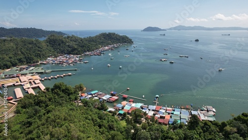 The Scenery of The Villages Within Gaya Island, Kota Kinabalu, Sabah Malaysia photo