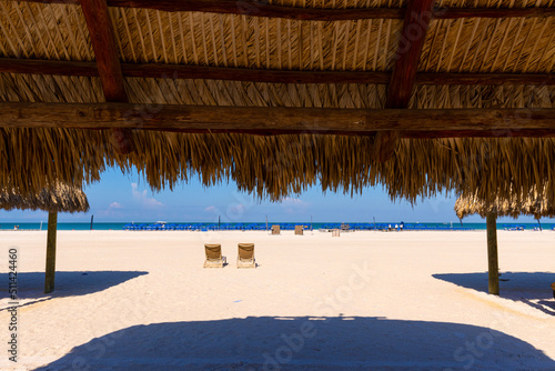 Palapa on Marco Island Beach, Marco Island, Florida, USA