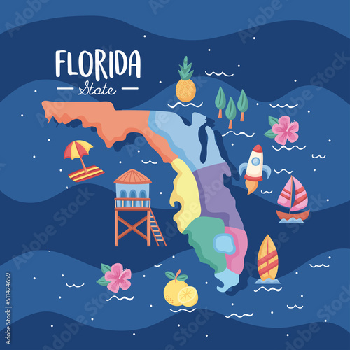 florida sunshine state lettering