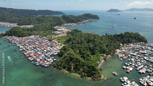 The Scenery of The Villages Within Gaya Island, Kota Kinabalu, Sabah Malaysia photo