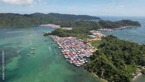 The Scenery of The Villages Within Gaya Island, Kota Kinabalu, Sabah Malaysia photo