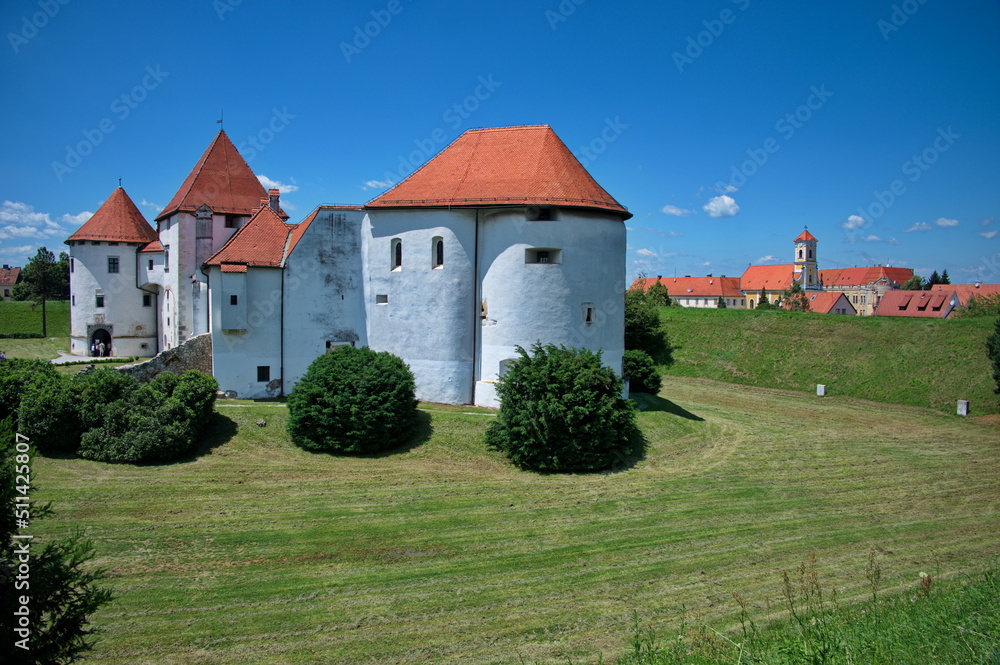 Scenic view of medieval castle in Varazdin, Croatia