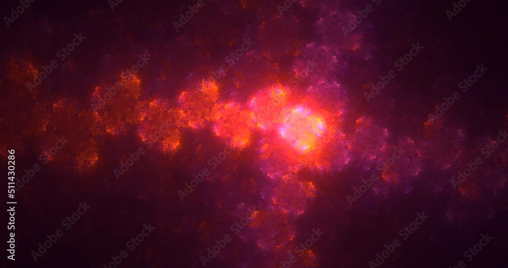 Fototapeta premium 3D rendering abstract multicolor fractal light background