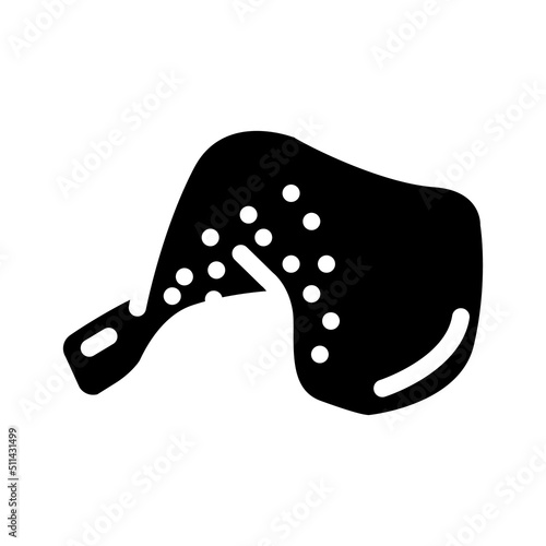 quarter back glyph icon vector. quarter back sign. isolated symbol illustration