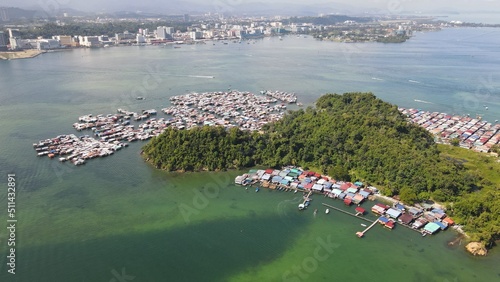 The Scenery of The Villages Within Gaya Island, Kota Kinabalu, Sabah Malaysia photo