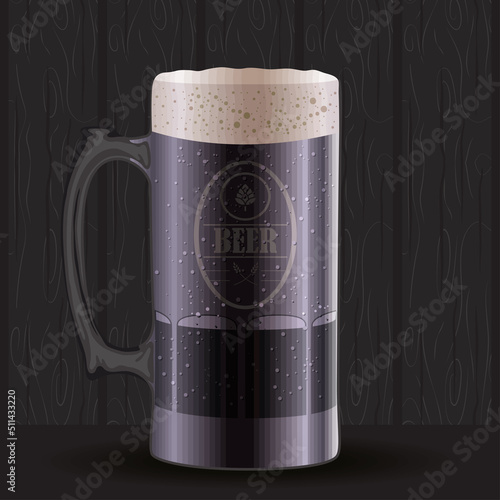black jar beer poster
