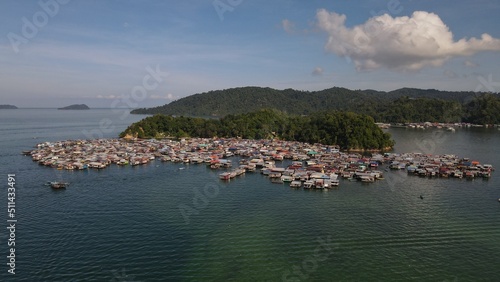 The Scenery of The Villages Within Gaya Island, Kota Kinabalu, Sabah Malaysia photo