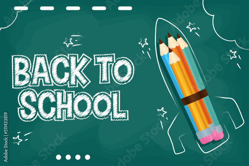 back to school lettering card