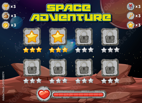 A space background template