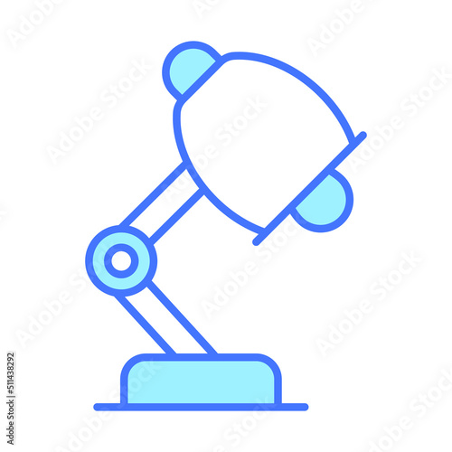 table lamp Finance Related Vector Line Icon. Editable Stroke Pixel Perfect.