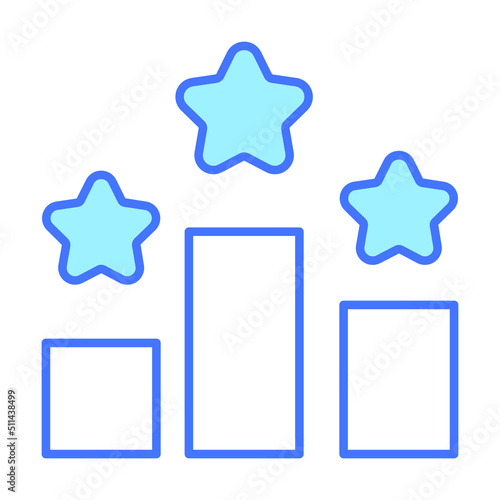 rating star Finance Related Vector Line Icon. Editable Stroke Pixel Perfect.