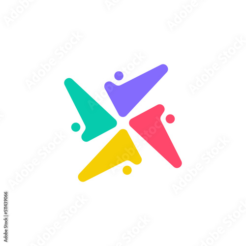 Business icon, association of people