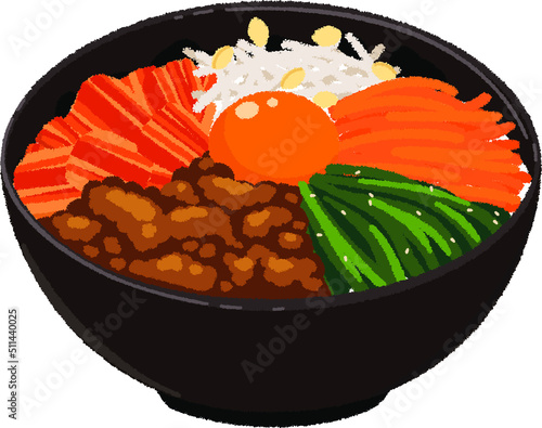 ビビンバのイラスト