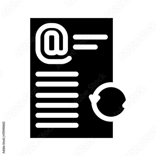 email list cleaning glyph icon vector. email list cleaning sign. isolated symbol illustration