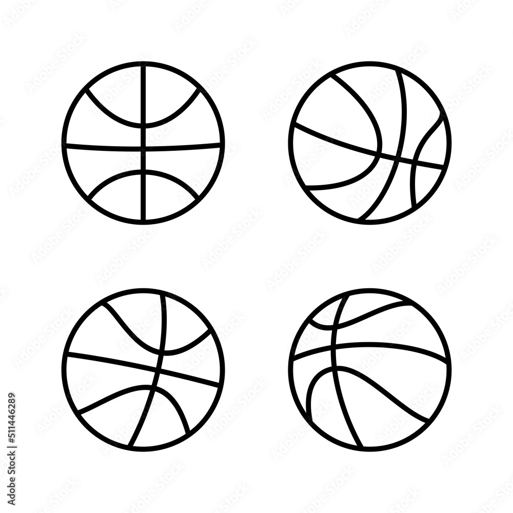 Basketball icon vector. Basketball ball sign and symbol
