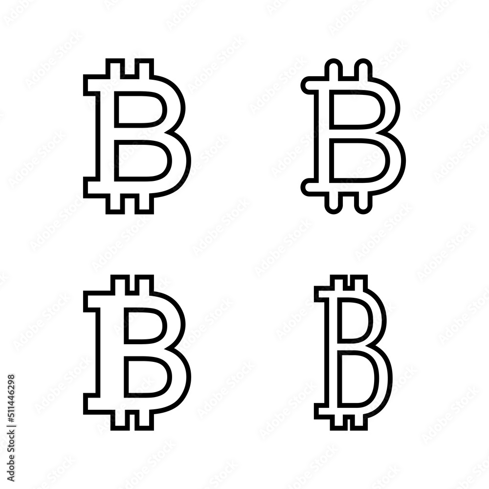 Bitcoin icon vector. bitcoin sign and symbol. payment symbol. cryptocurrency logo Bitcoin icon vector. bitcoin sign and symbol. payment symbol. cryptocurrency logo
