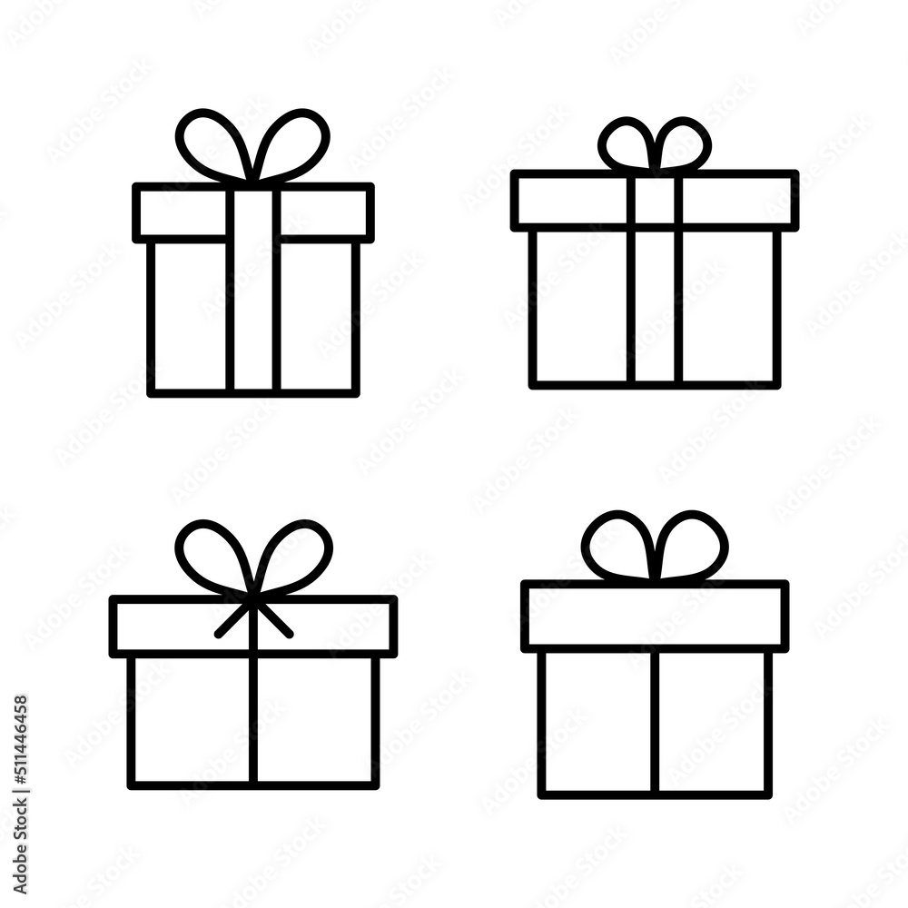Gift icon vector. gift sign and symbol. birthday gift Gift icon vector. gift sign and symbol. birthday gift