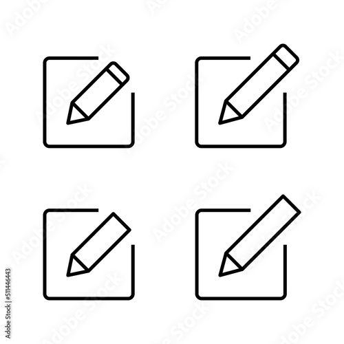 Edit icon vector. edit document sign and symbol. edit text icon. pencil. sign up