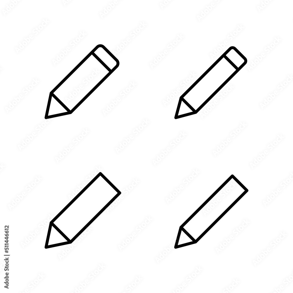 Pencil icon vector. pen sign and symbol. edit icon vector Pencil icon vector. pen sign and symbol. edit icon vector
