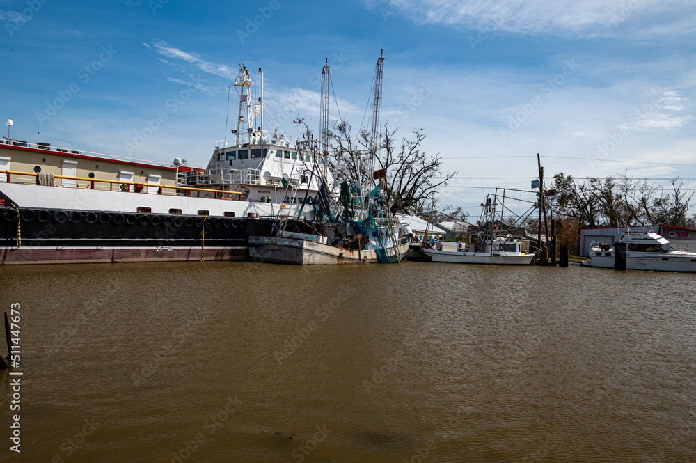 Shrimp And Crew Boats Damaged By Ida Shrimp And Crew Boats Damaged By Ida
