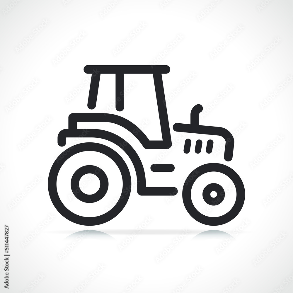 agricultural farmer tractor line icon agricultural farmer tractor line icon