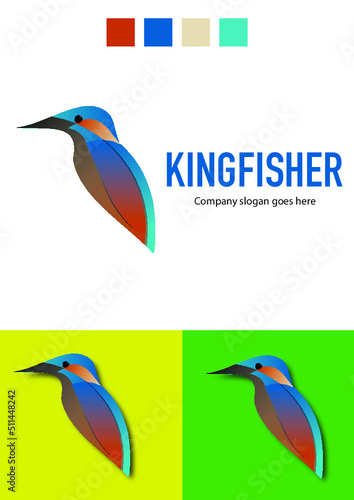 Kingfisher Logo Template