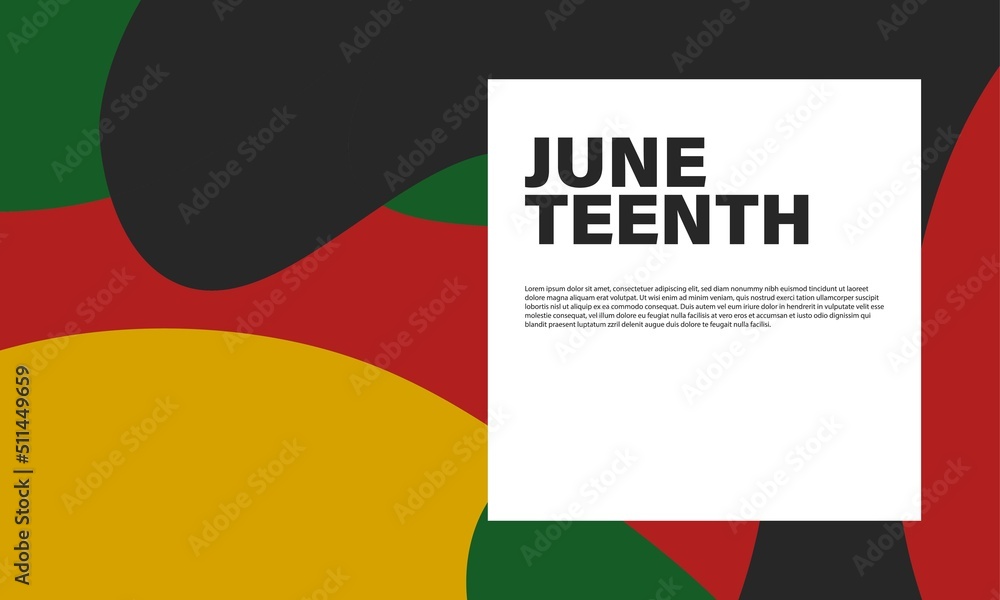 Obraz premium Juneteenth Freedom Day Background Design.