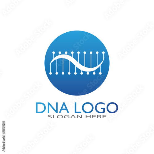 DNA vector logo design template.modern medical logotype.laboratory science icon symbol.colorful pharmacology sign-vector
