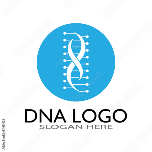 DNA vector logo design template.modern medical logotype.laboratory science icon symbol.colorful pharmacology sign-vector