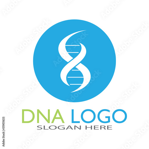DNA vector logo design template.modern medical logotype.laboratory science icon symbol.colorful pharmacology sign-vector