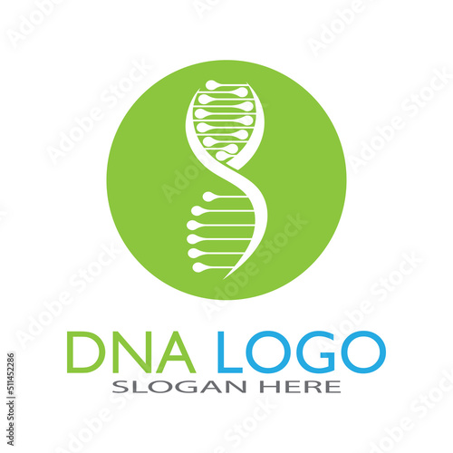 DNA vector logo design template.modern medical logotype.laboratory science icon symbol.colorful pharmacology sign-vector