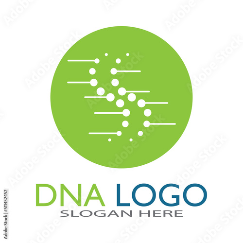 DNA vector logo design template.modern medical logotype.laboratory science icon symbol.colorful pharmacology sign-vector