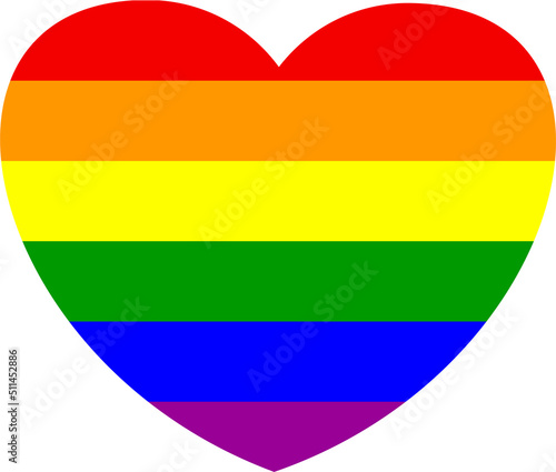 Free Download Rainbow brush stroke heart. Pride flag. Symbol of the LGBT - GFXLoad