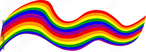 Rainbow liquify wave. Pride flag. Symbol of the LGBT