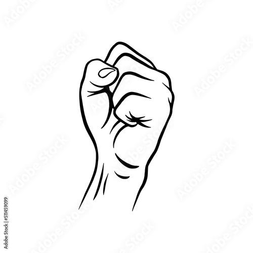 Fist vector illustration.